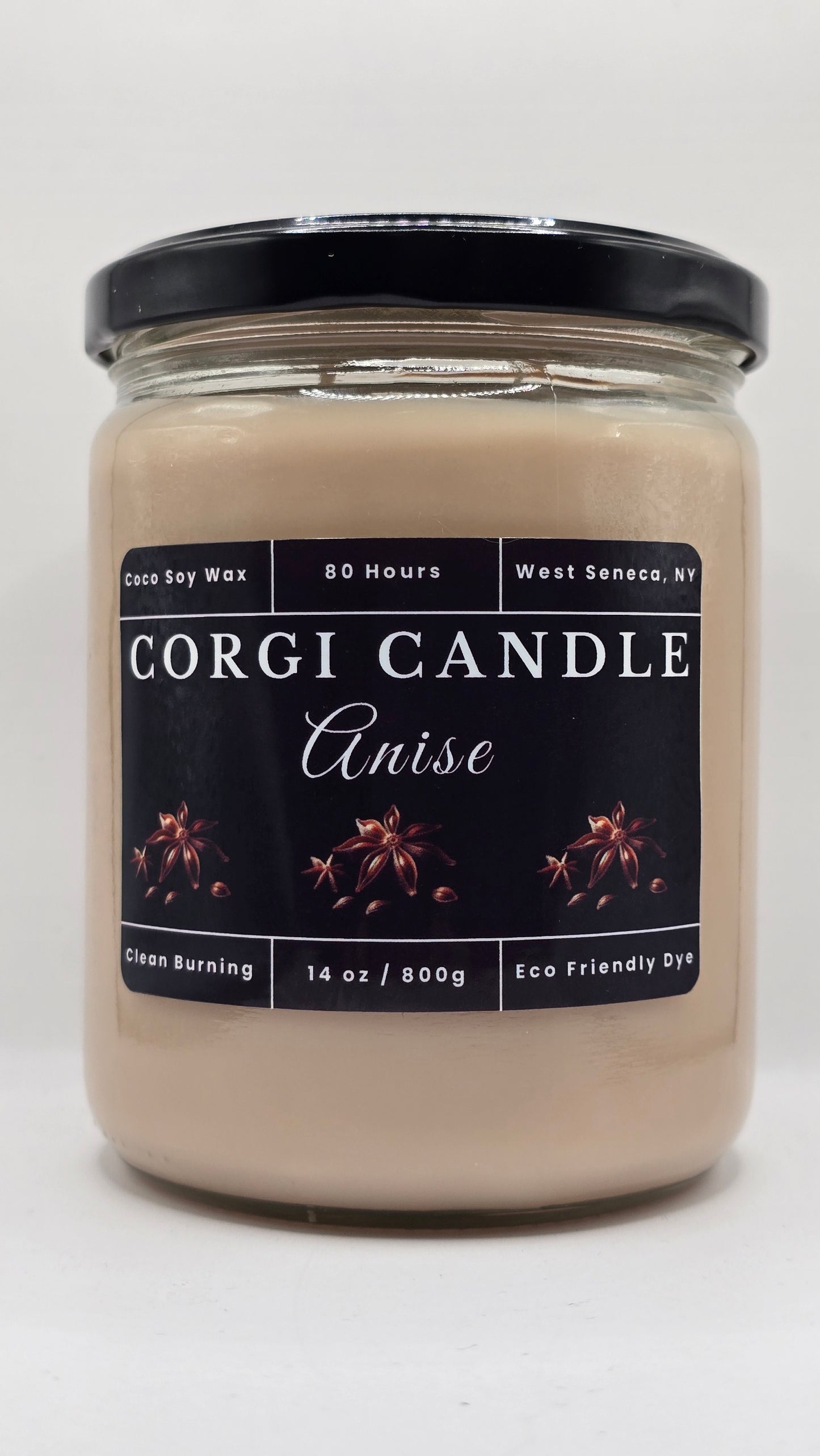 Anise – 14 oz Soy Scented Candle | Eco-Friendly | CORGI CANDLE