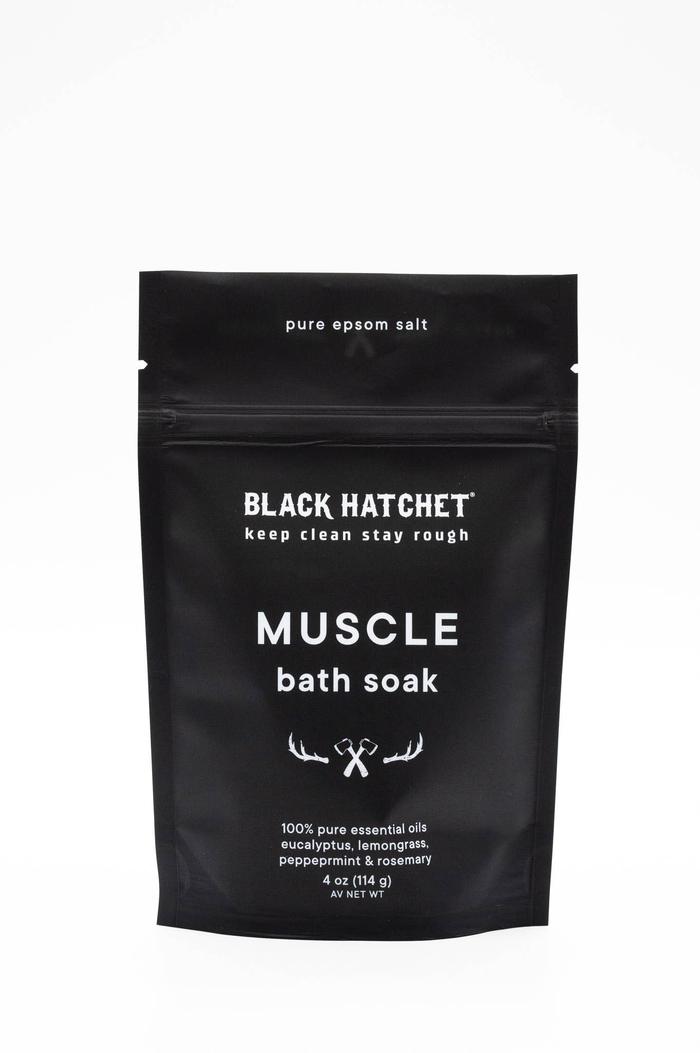 Black Hatchet Muscle Bath Salt ⚫ Gift for Men – CORGI CANDLE LLC