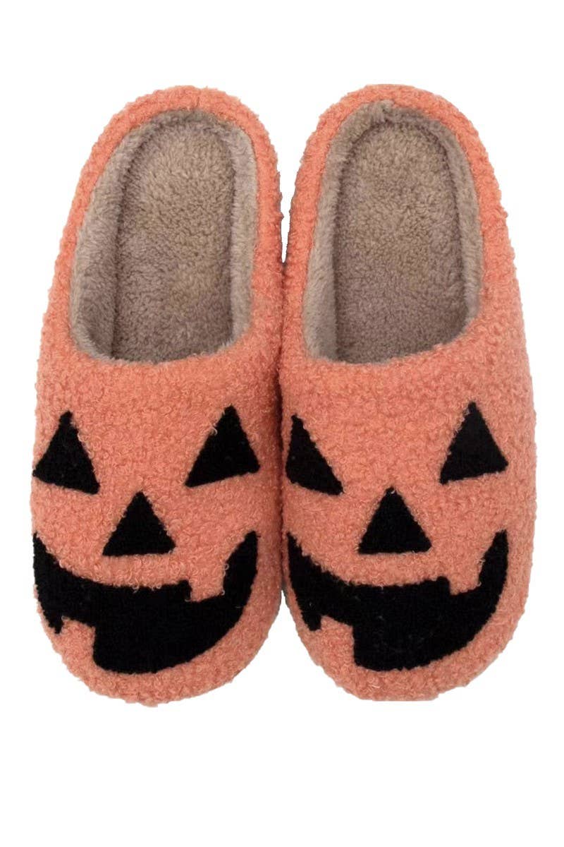 Pumpkin & Ghost Slippers – Cozy Fall Vibes | CORGI CANDLE