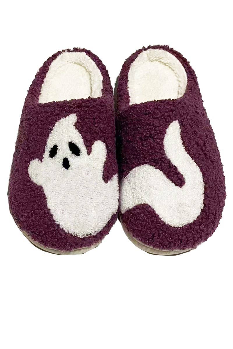 Pumpkin & Ghost Slippers – Cozy Fall Vibes | CORGI CANDLE