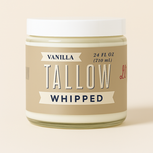 Vanilla Whipped Tallow Moisturizer | Premium Beef Tallow Skincare | Lady May Tallow