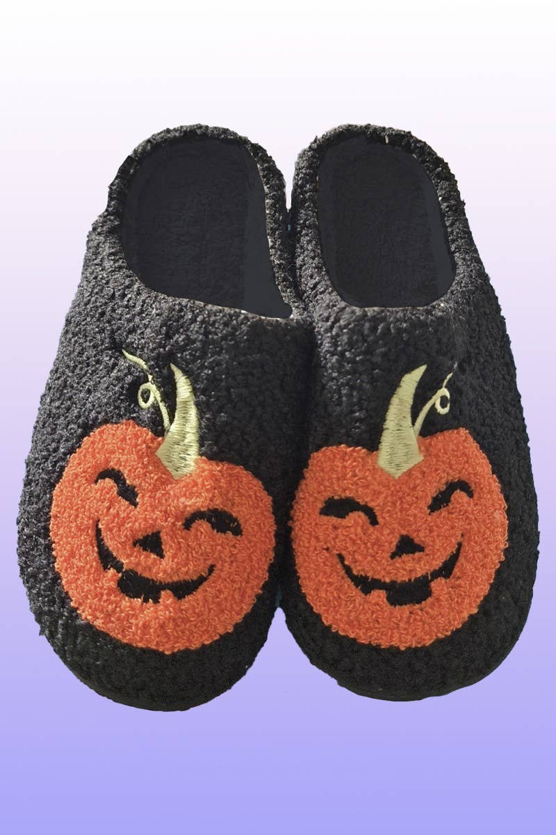 Pumpkin & Ghost Slippers – Cozy Fall Vibes | CORGI CANDLE