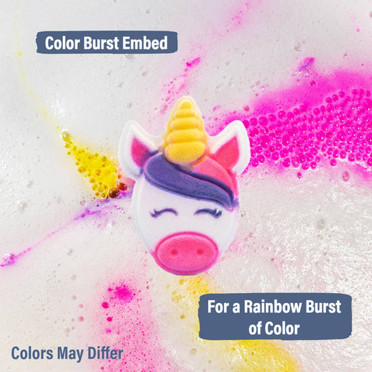 Bath Bomb | Hand Painted | Color Burst | Unicorn Head