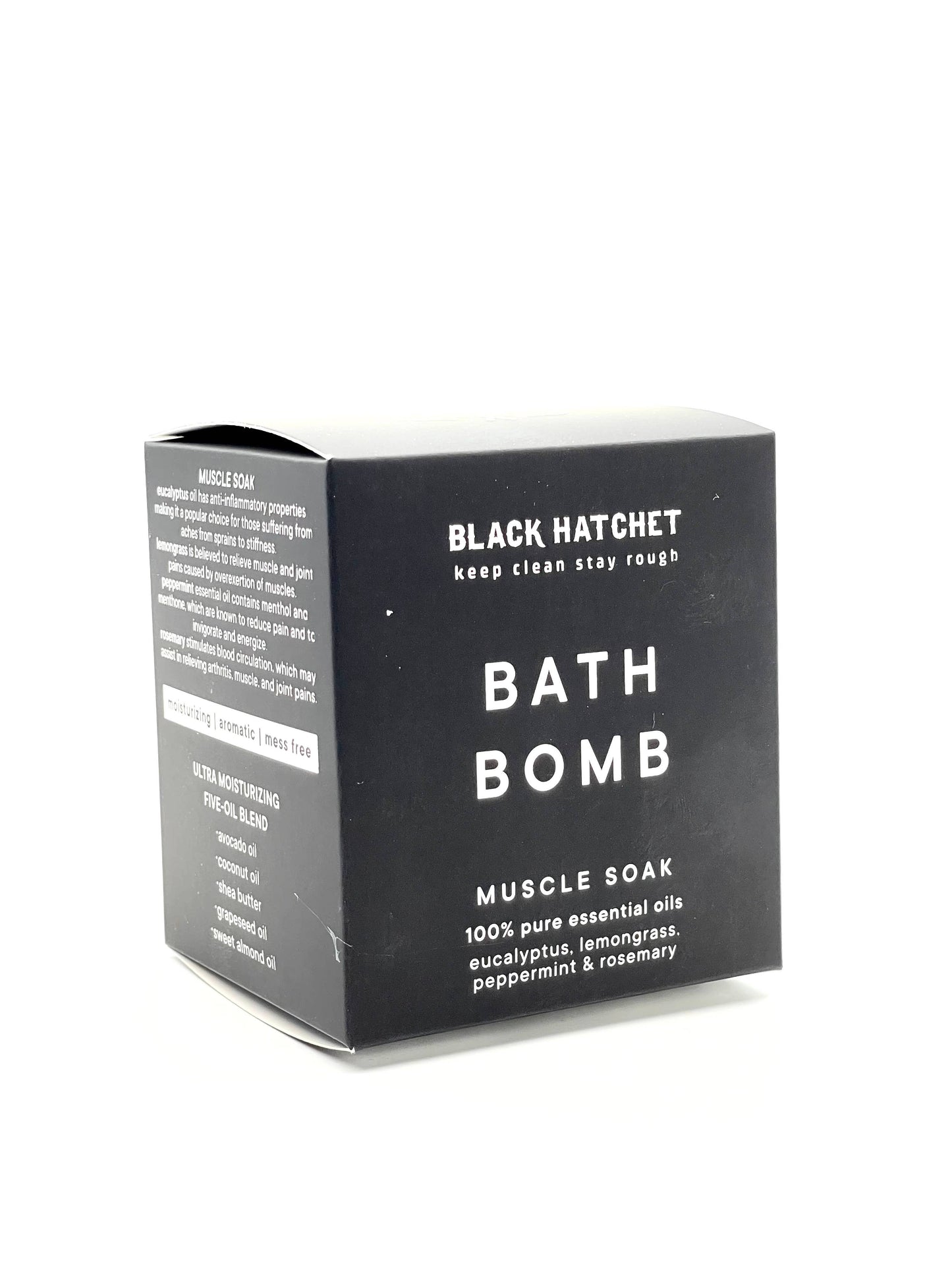 Muscle Bath Bomb – Black Hatchet  ⚫ Gift for Men