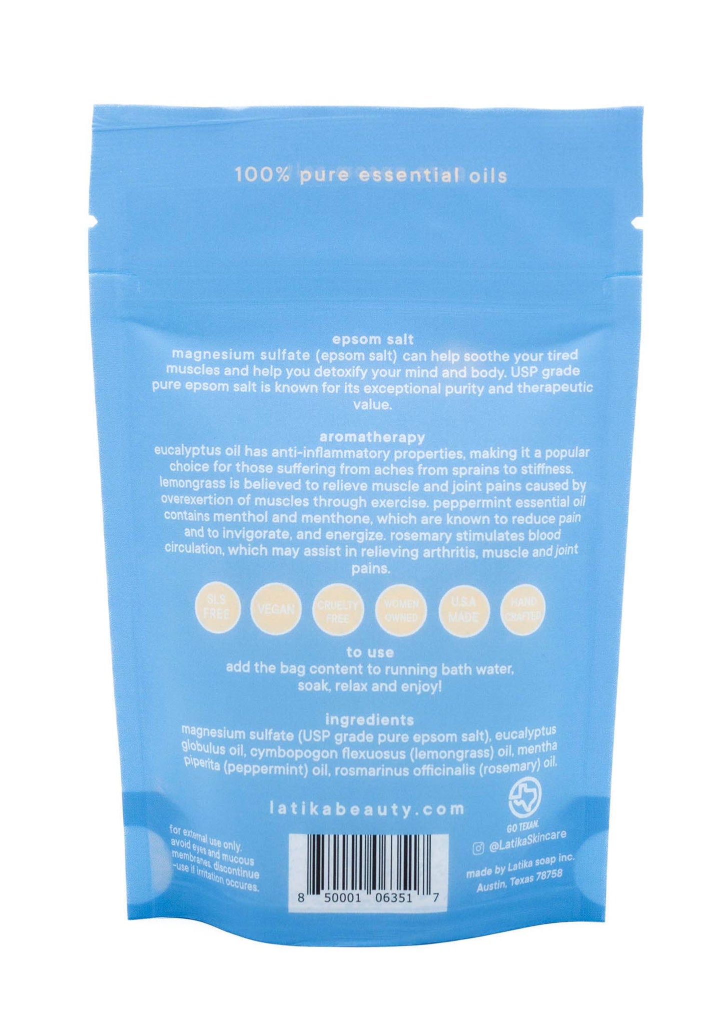 Muscle Epsom Bath Soak  ⚫