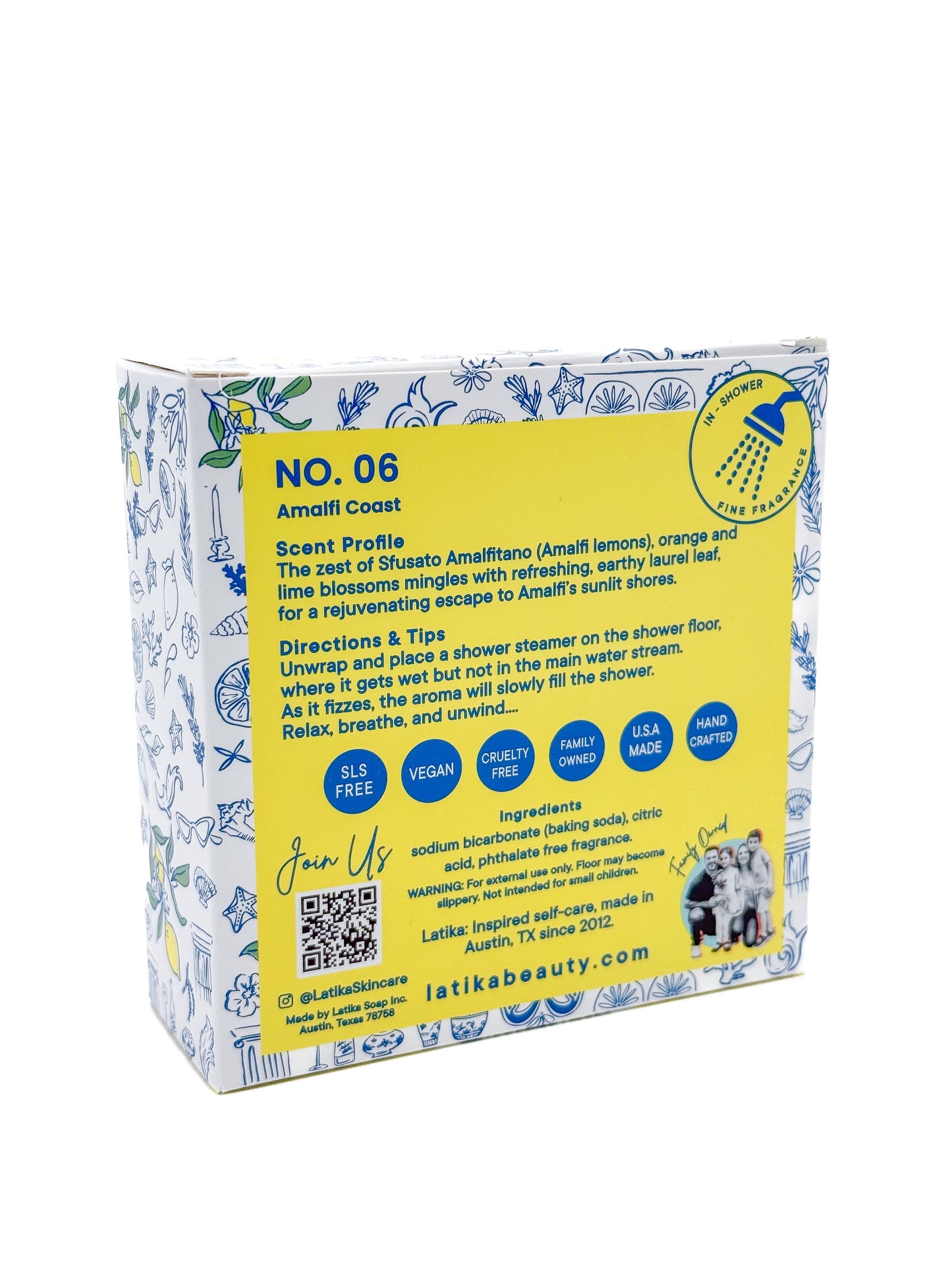 ❄️ Holiday 🍋 Fine Fragrance Shower Steamers – Amalfi Coast