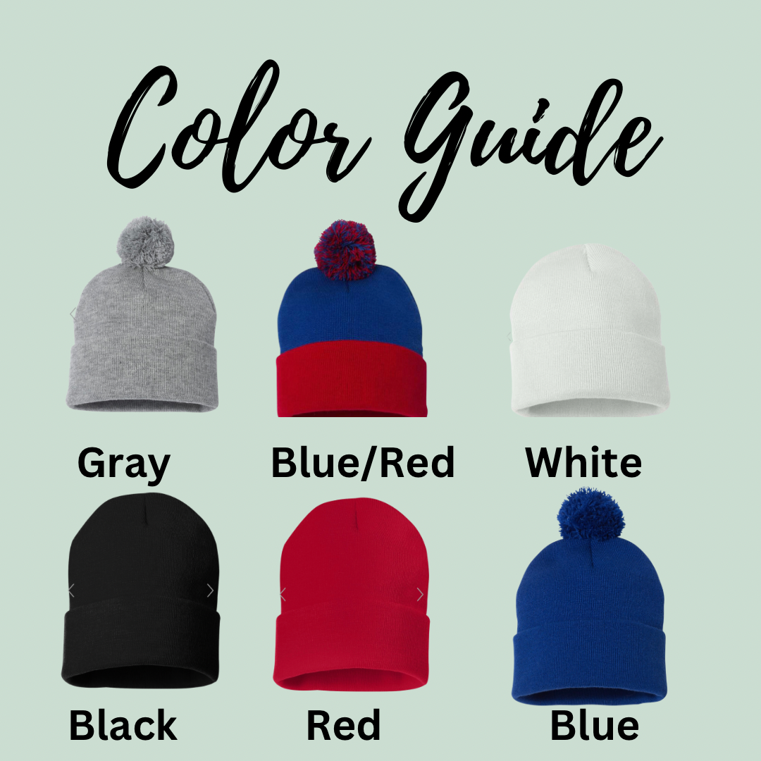 Embroidered BUF Football Beanie