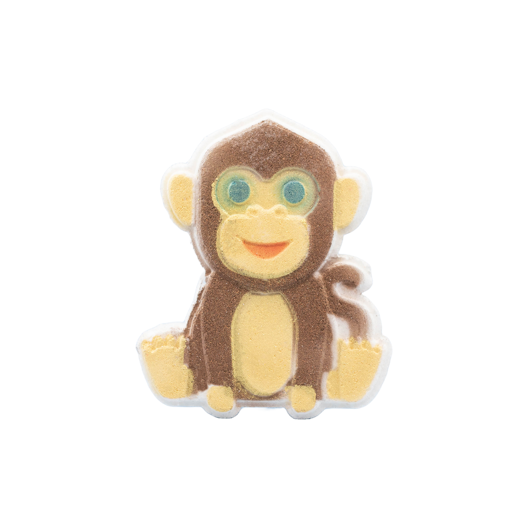 Bath Bomb | Hand Painted | Color Burst | Monkey | Fall