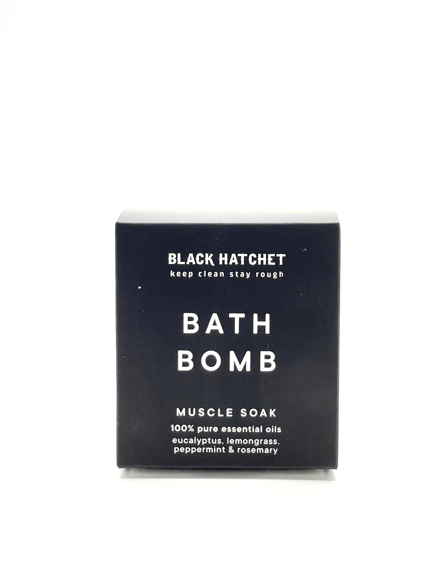 Muscle Bath Bomb – Black Hatchet  ⚫ Gift for Men