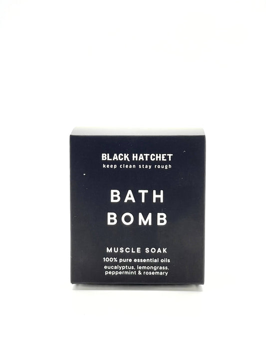 Muscle Bath Bomb – Black Hatchet  ⚫ Gift for Men