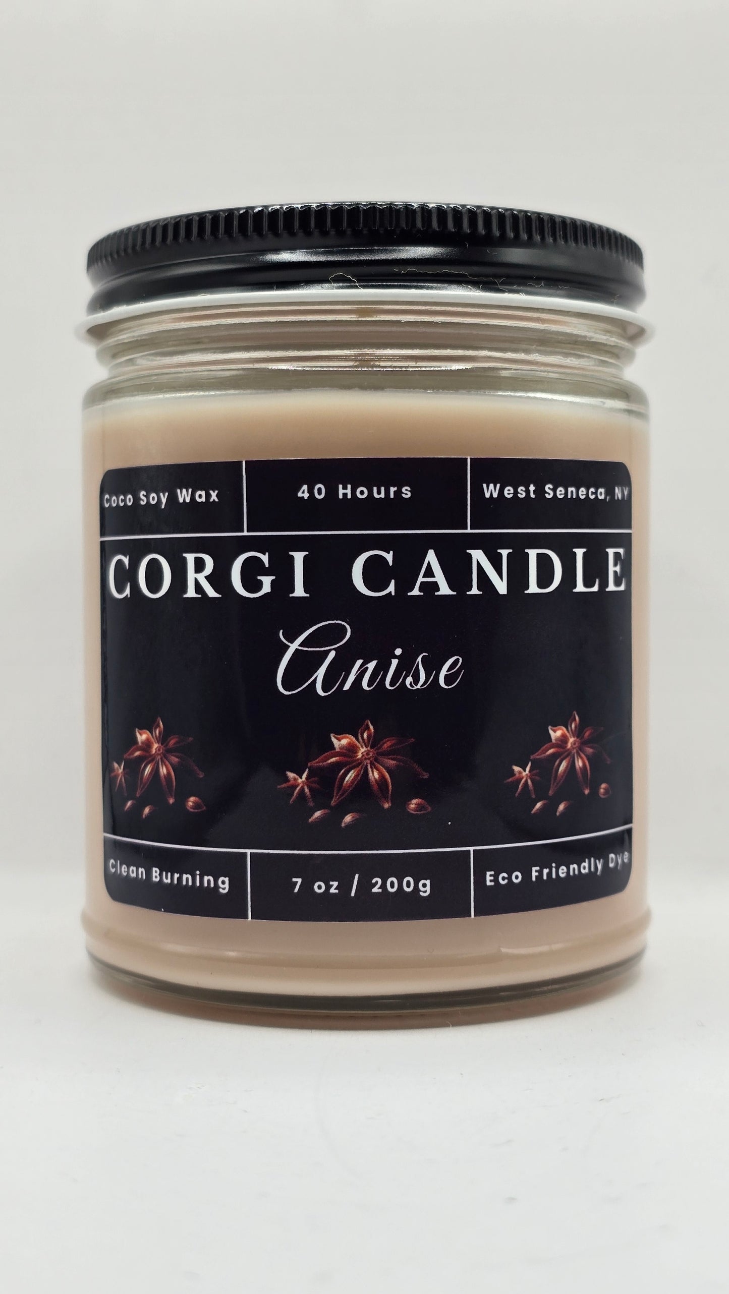 Anise – 7 oz Soy Scented Candle | Eco-Friendly | CORGI CANDLE