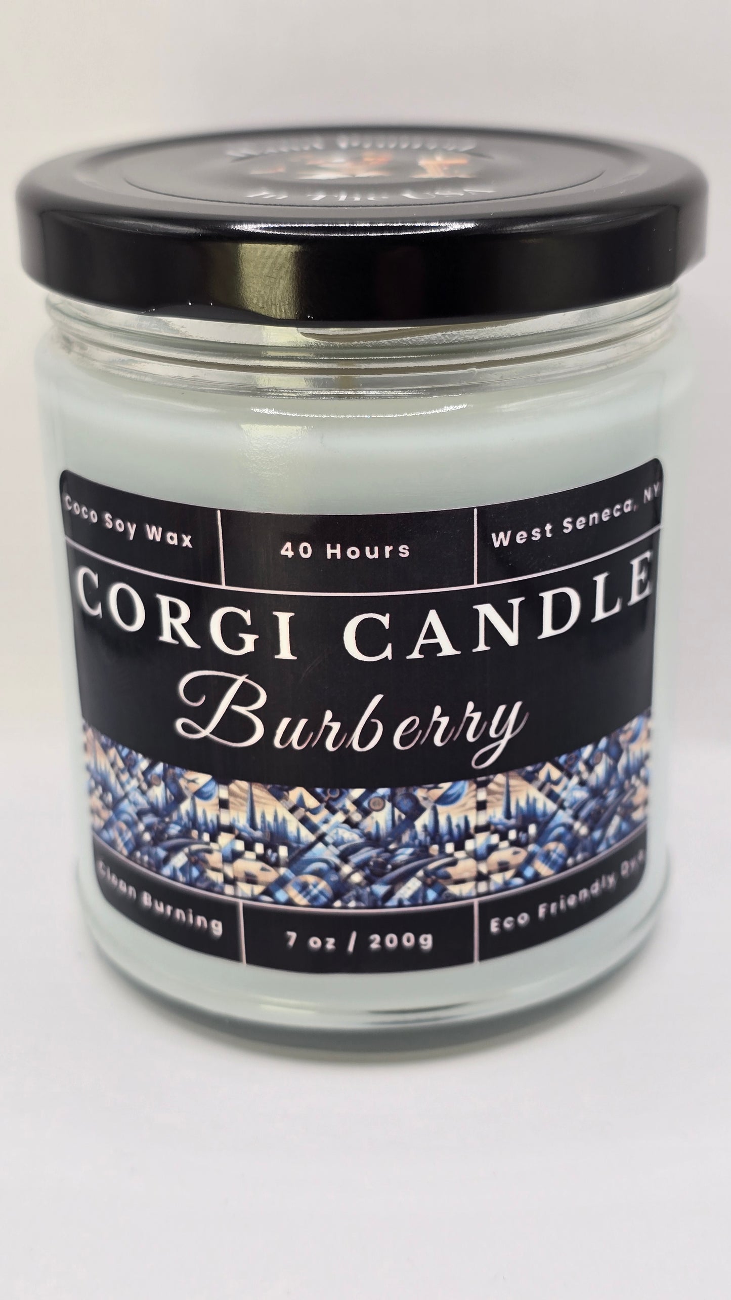 Burberry – 7 oz Soy Scented Candle | Eco-Friendly | CORGI CANDLE