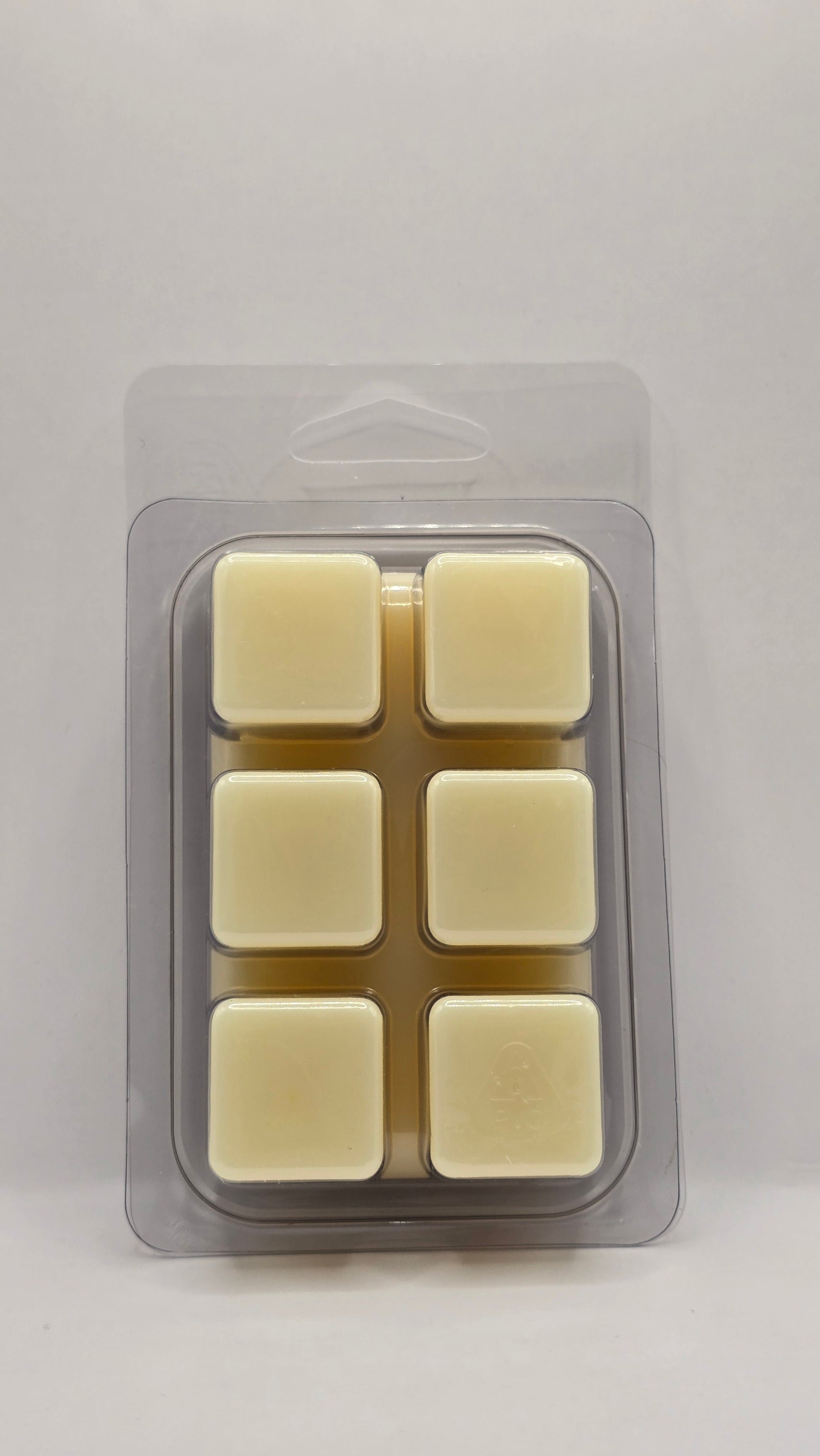 Back view of Gardenia wax melt package by CORGI CANDLE.