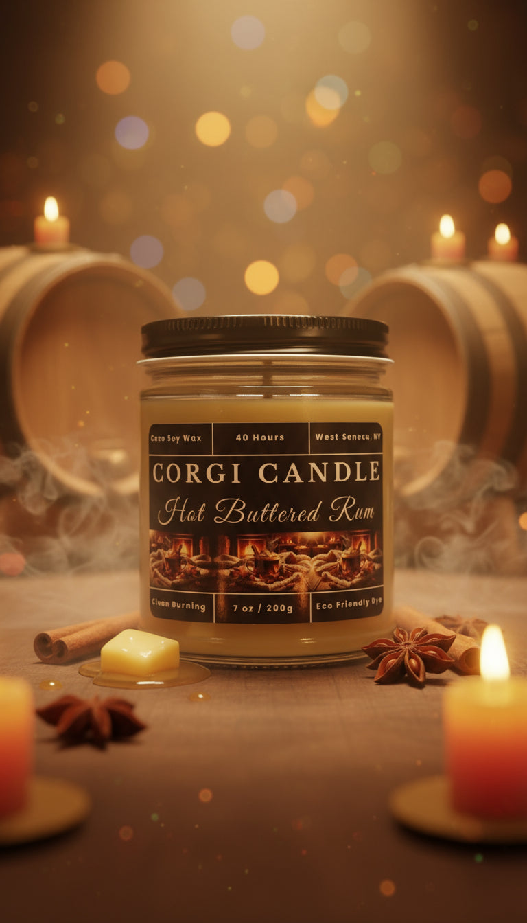 Hot Buttered Rum Scented Soy Candle