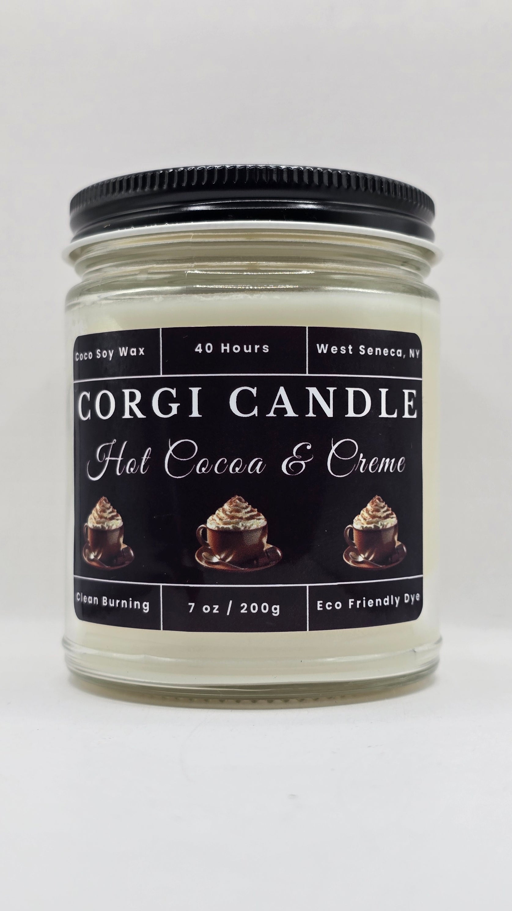 Hot Cocoa Scented Soy Candle by CORGI CANDLE