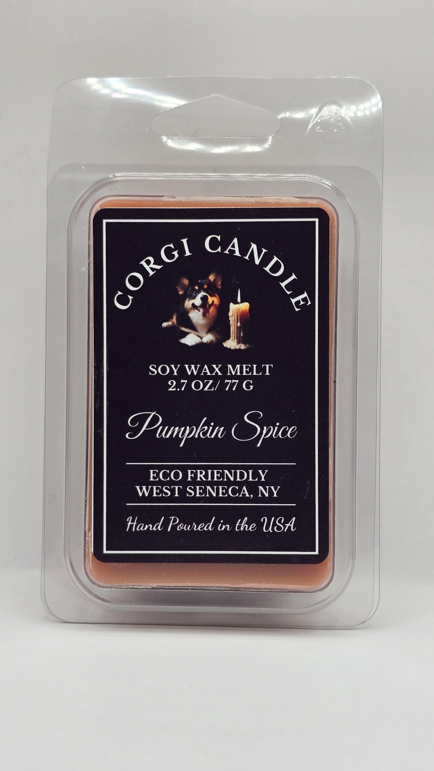 Cordi Candle pumpkin spice soy wax melt packaging on a white background