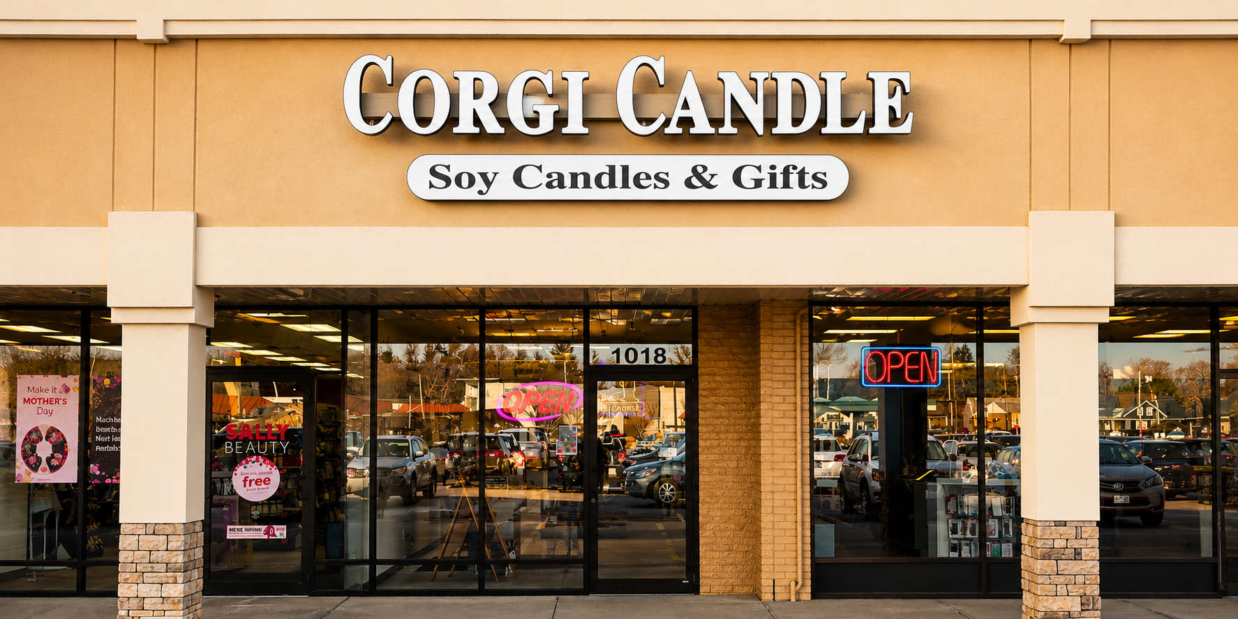 Corgi Candle a store in West Seneca NY featuring handmade soy candles, wax melts, car diffusers, home fragrance products, gifts, and locally made candles near Buffalo NY.