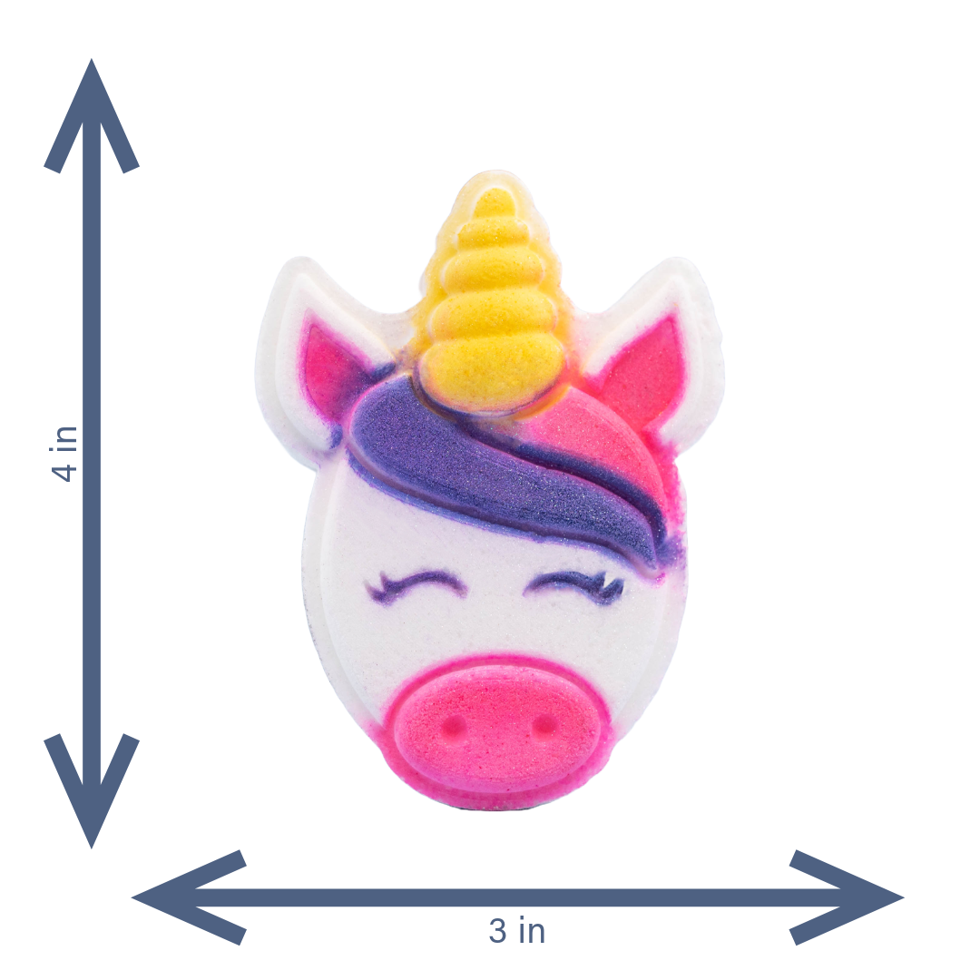 Bath Bomb | Hand Painted | Color Burst | Unicorn Head