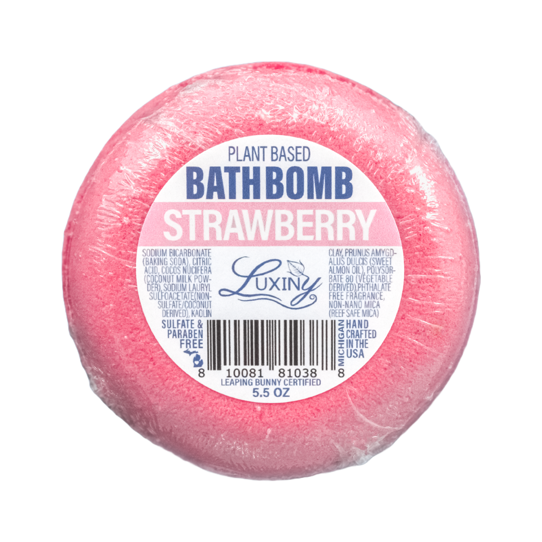 Strawberry Bliss Donut Bath Bomb – Soak in the Sweetness