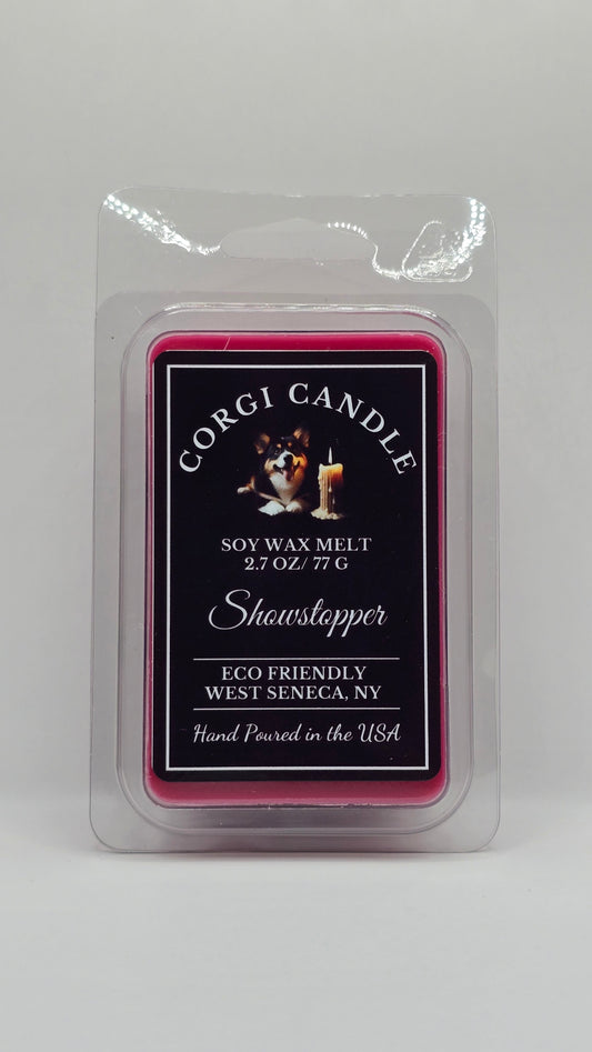 Showstopper soy wax melt made with eco-friendly wax by CORGI CANDLE